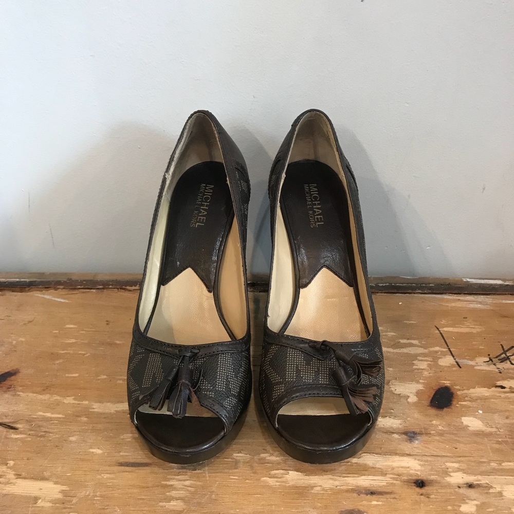 Michael by Michael Kors Monogram Heels